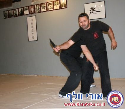 22/4/2012 גיא רפאלי התארח אצלנו בדוג'ו ולימד עקרונות בסיסיים של שימוש בסכין והגנה מפניו ביד ריקה ובאמצעות סכין