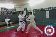 הצצה לקרב של מתן ודור בזמן הבחינה. אומנות לחימה קיבוץ חצור אשדוד, תל אביב, רחובות בהדרכת אורי וולף